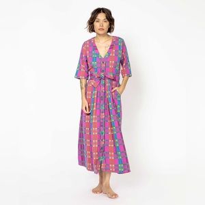 Ace & Jig Leelee Dress in Groove Lucky Size Small New